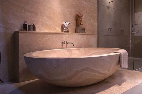 Особенности каменных ванн